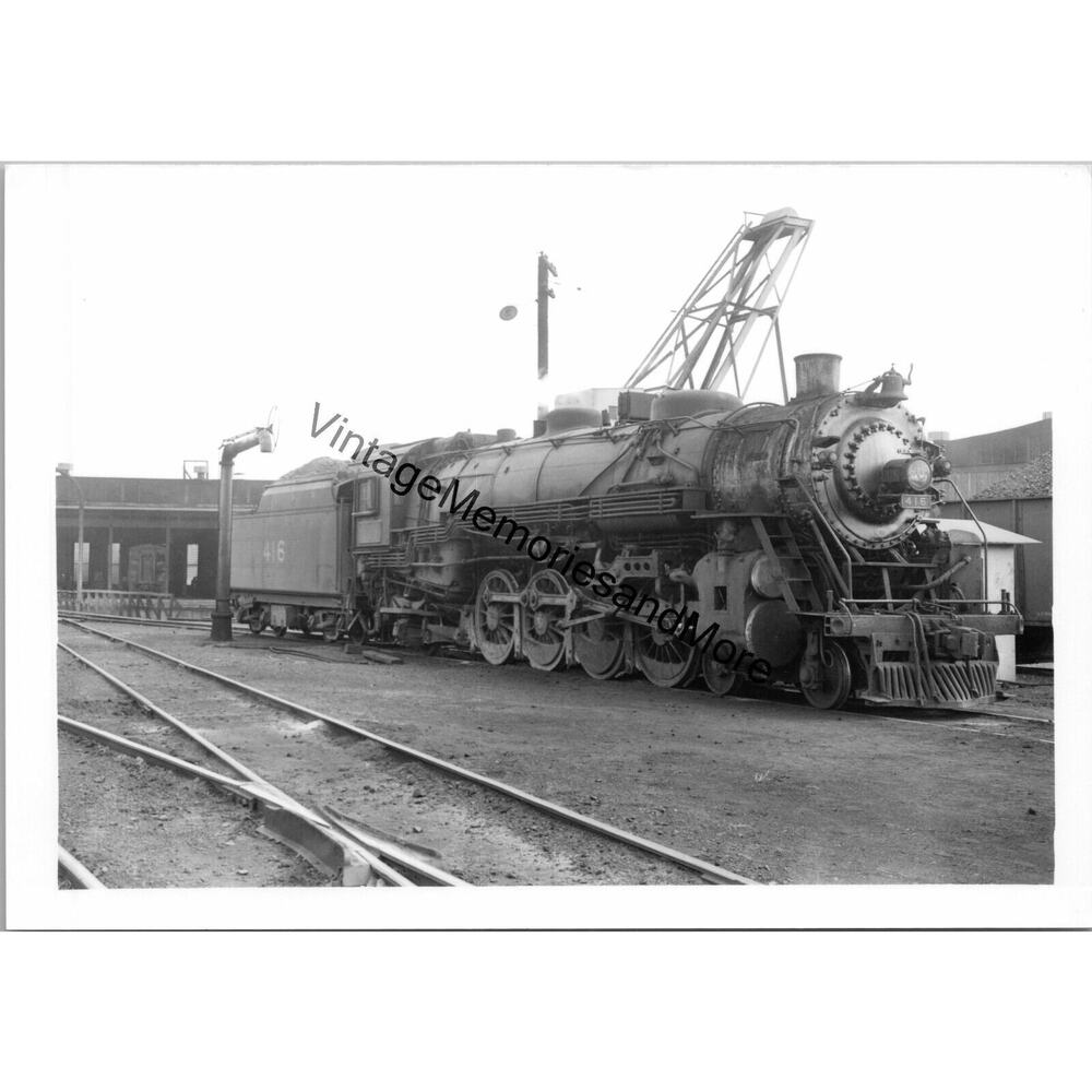 Vtg Louisville & Nashville Railroad LN 416 Steam Locomotive Real Photo T2-685